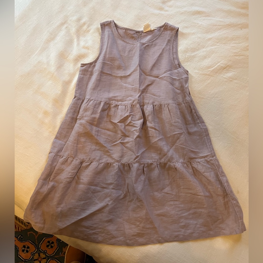 Medium Lavender Linen Sundress
